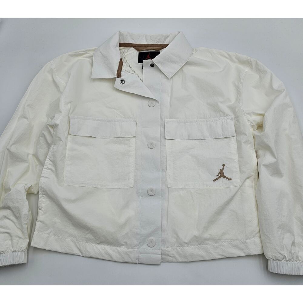 Jordan Kid's Size L White Coaches Jacket NWT